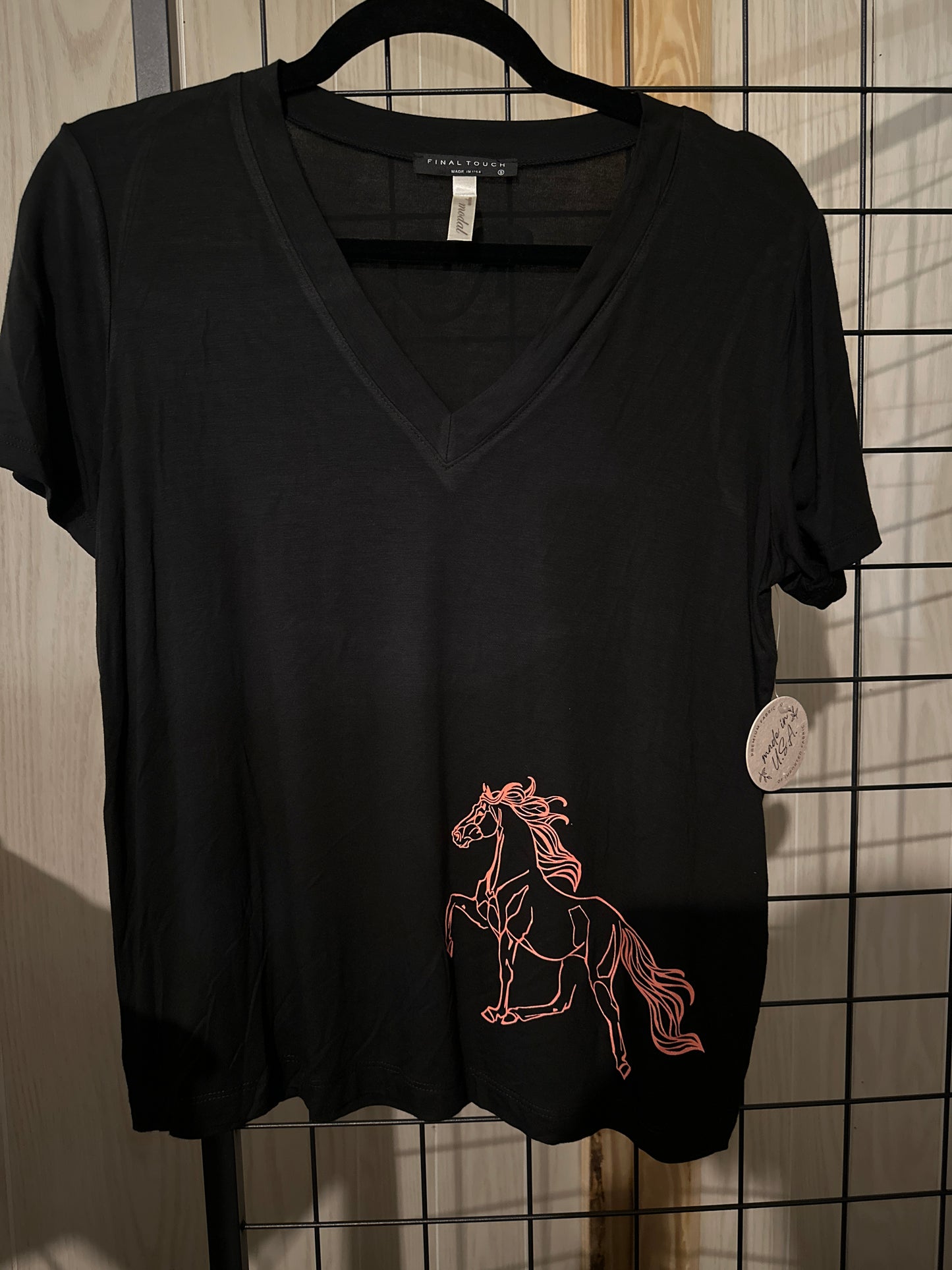 Racking Horse V-Neck T-Shirt